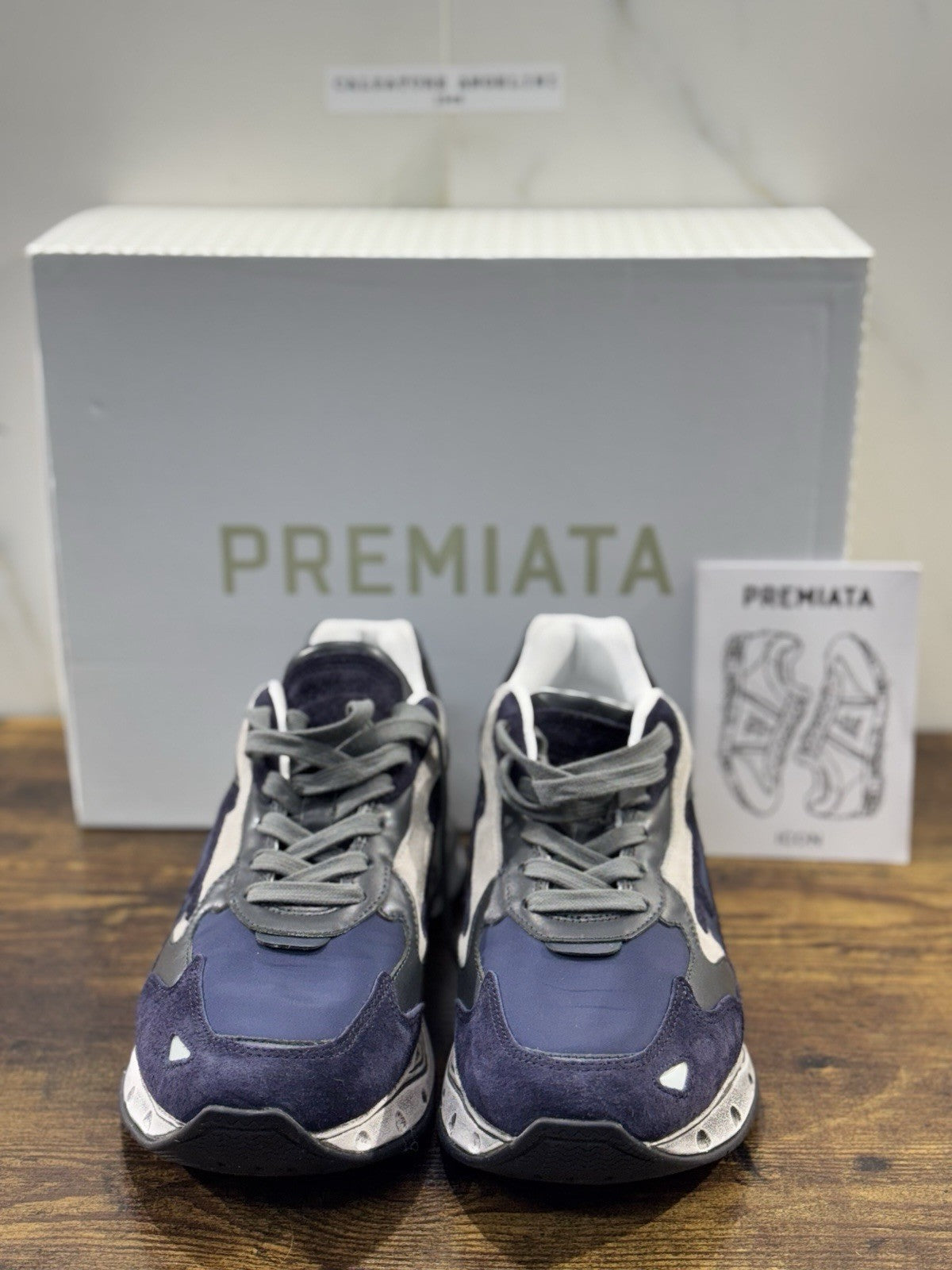 Premiata Sneaker Uomo Sharky Blu Casual Premiata Men Shoe 41