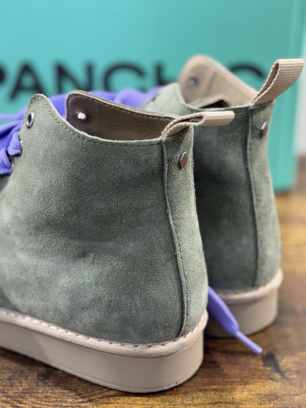 Panchic P01 Ankle Boot Donna Suede Verde Causal Boot Panchic 40