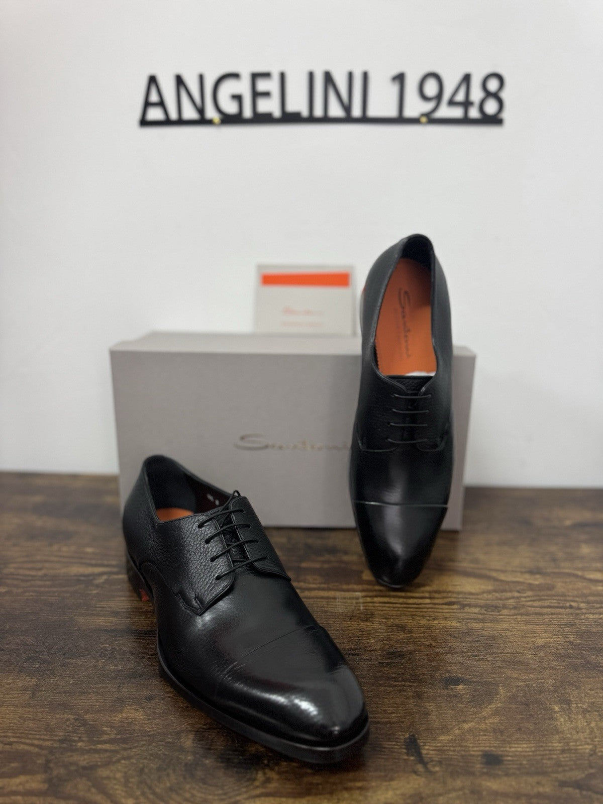 Santoni Stringata In Pelle Di Cervo Goodyear Luxury Scarpa Santoni Uomo 43