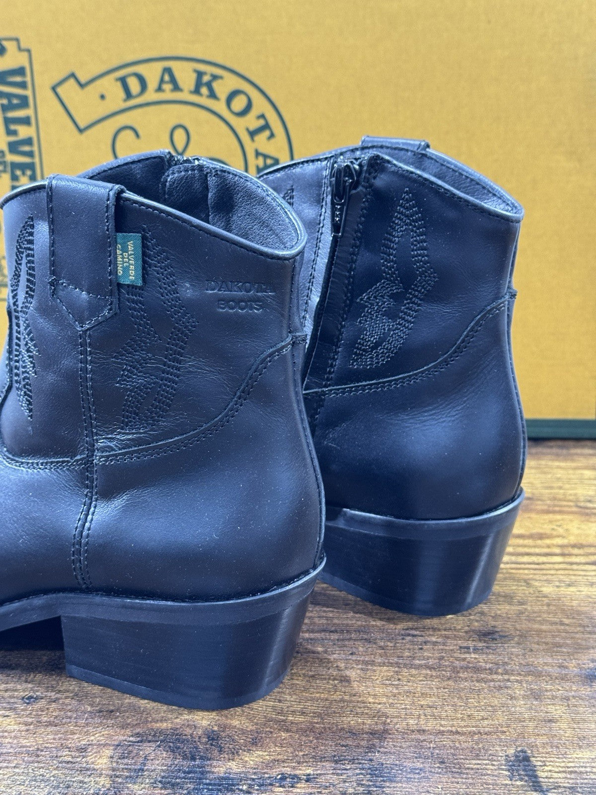 Dakota Boots Stivaletto Texano Donna Pelle Nero Top Quality 39