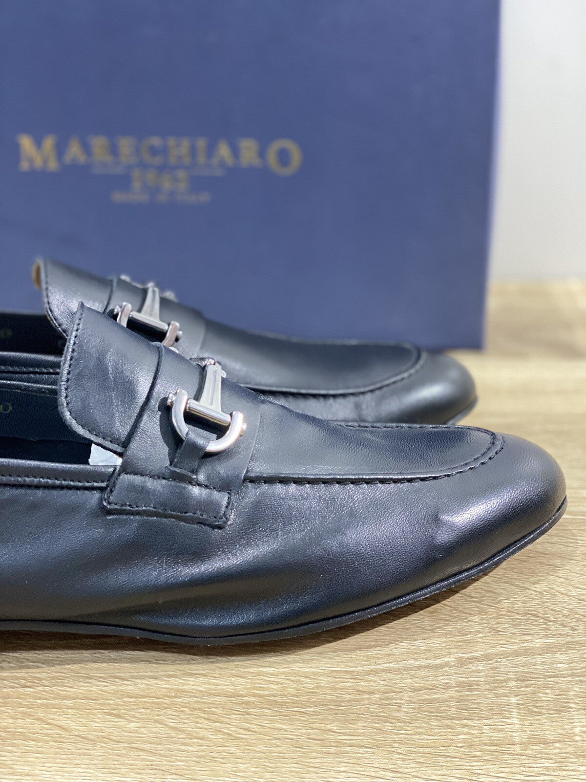 Marechiaro 1962 Mocassino Uomo Pelle Nero Fully Made In Italy 45