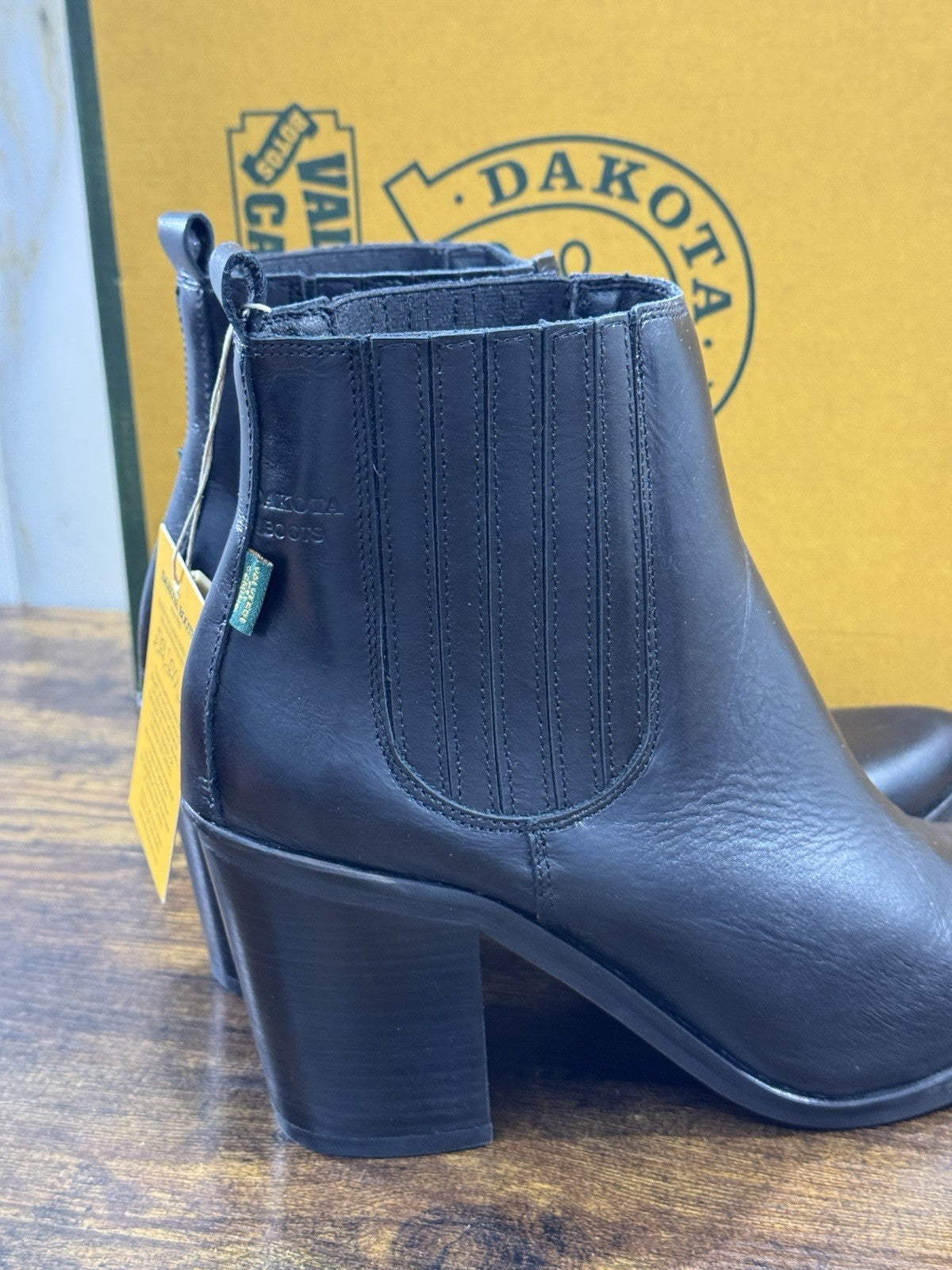 Dakota Boots Stivaletto Texano Donna Pelle Nero Top Quality 40