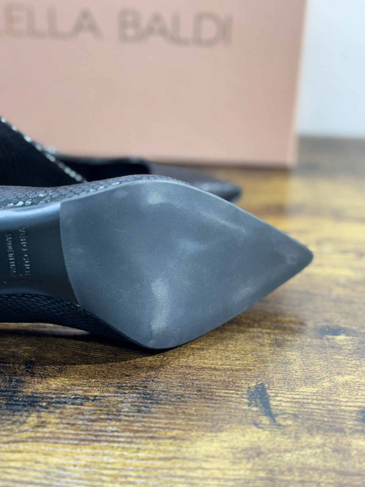 Lella Baldi Decollete’ Donna Pelle Nera Luxury Woman Shoes 39