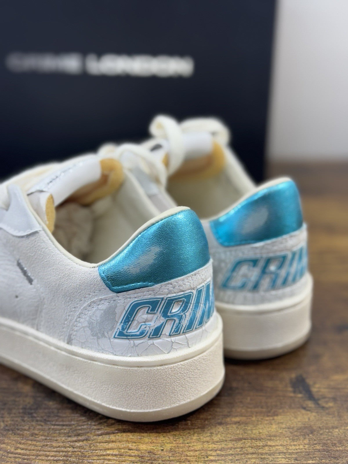 Crime London Sneaker Chelsea Pelle Bianca Donna 37