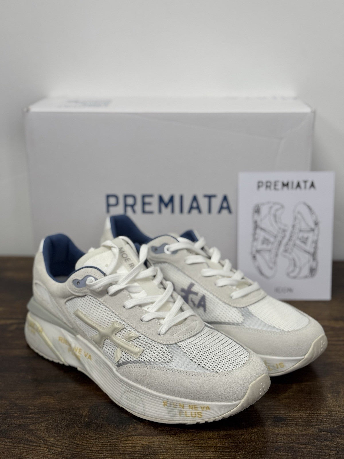 Premiata Moerun Sneaker Suede Bianca Casual Premiata Uomo 44