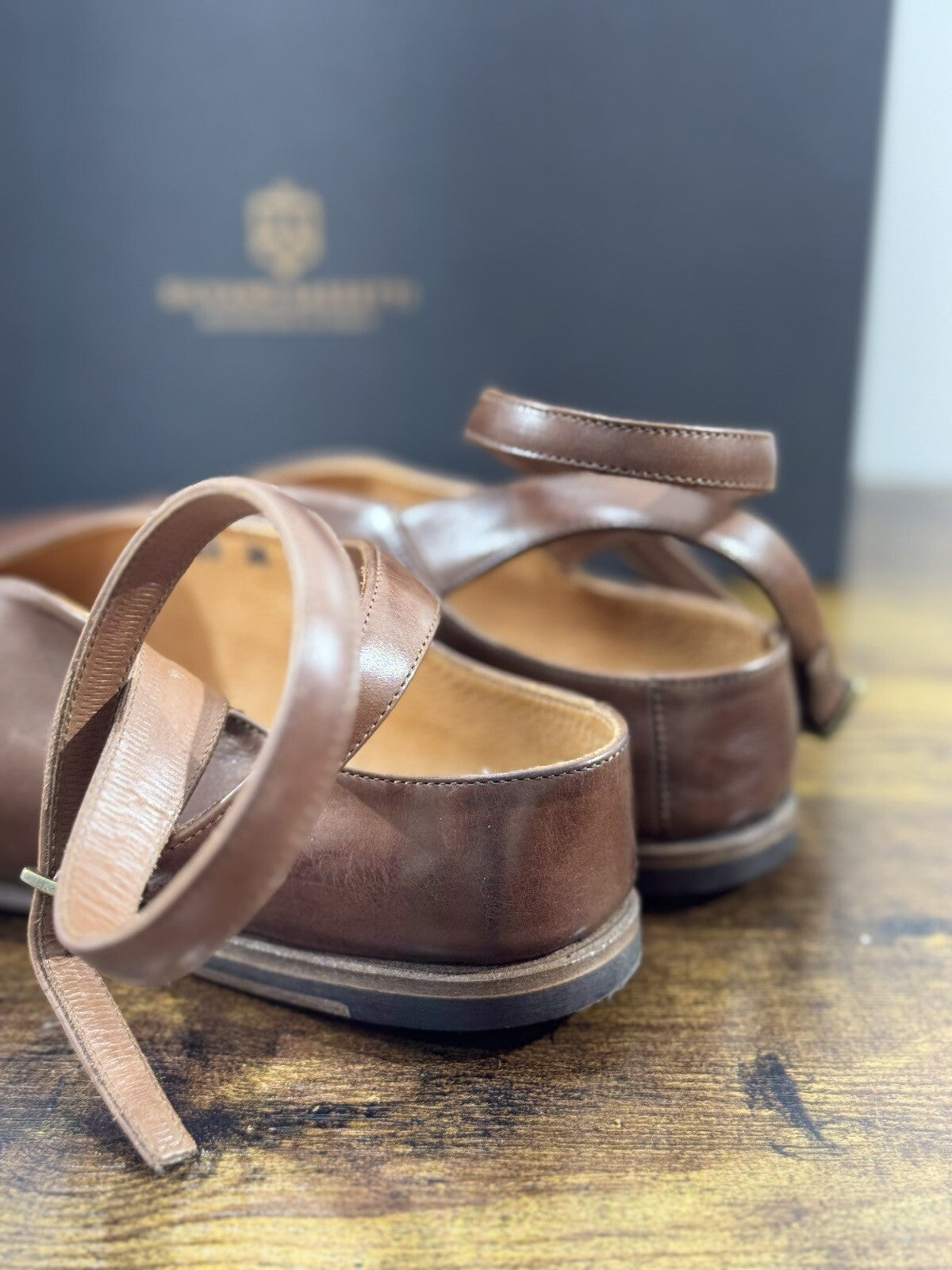 Silvano Sassetti Ballerina Donna Cuoio Luxury Made In Italy Fatta A Mano 38