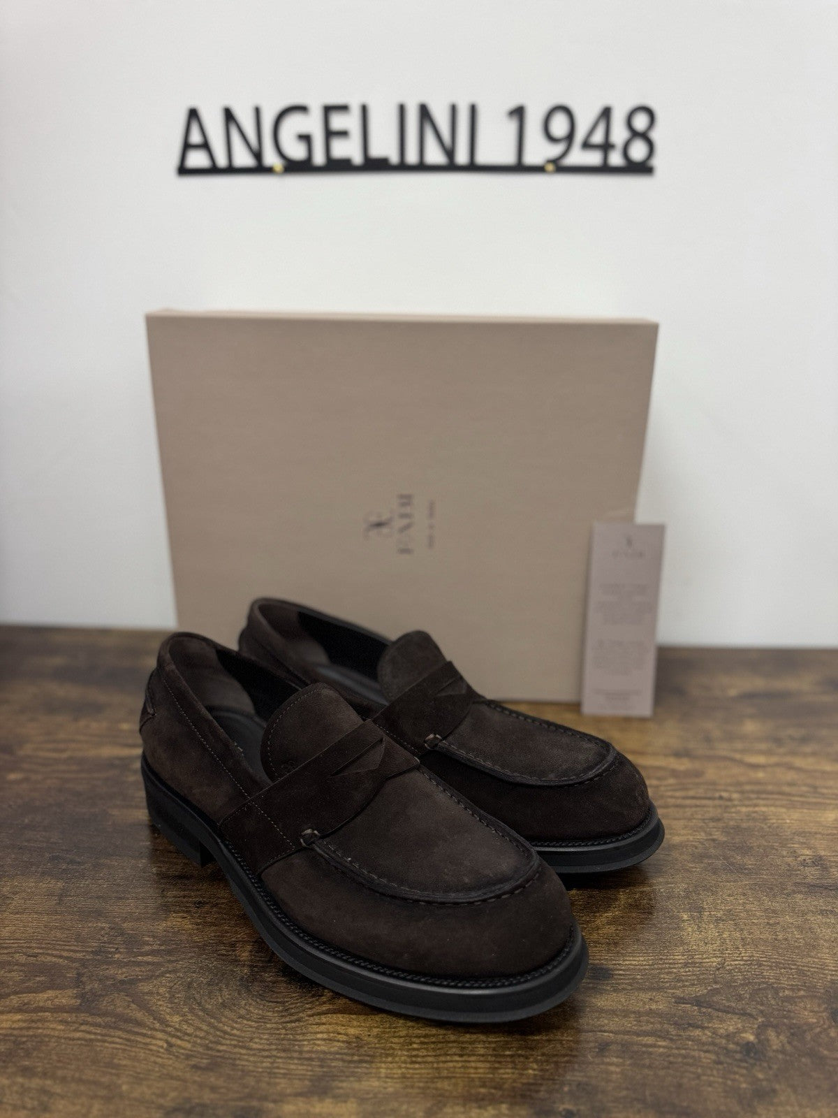 Fabi Mocassino Suede Testa Moro Fondo Vibram Casual Fabi Uomo 41