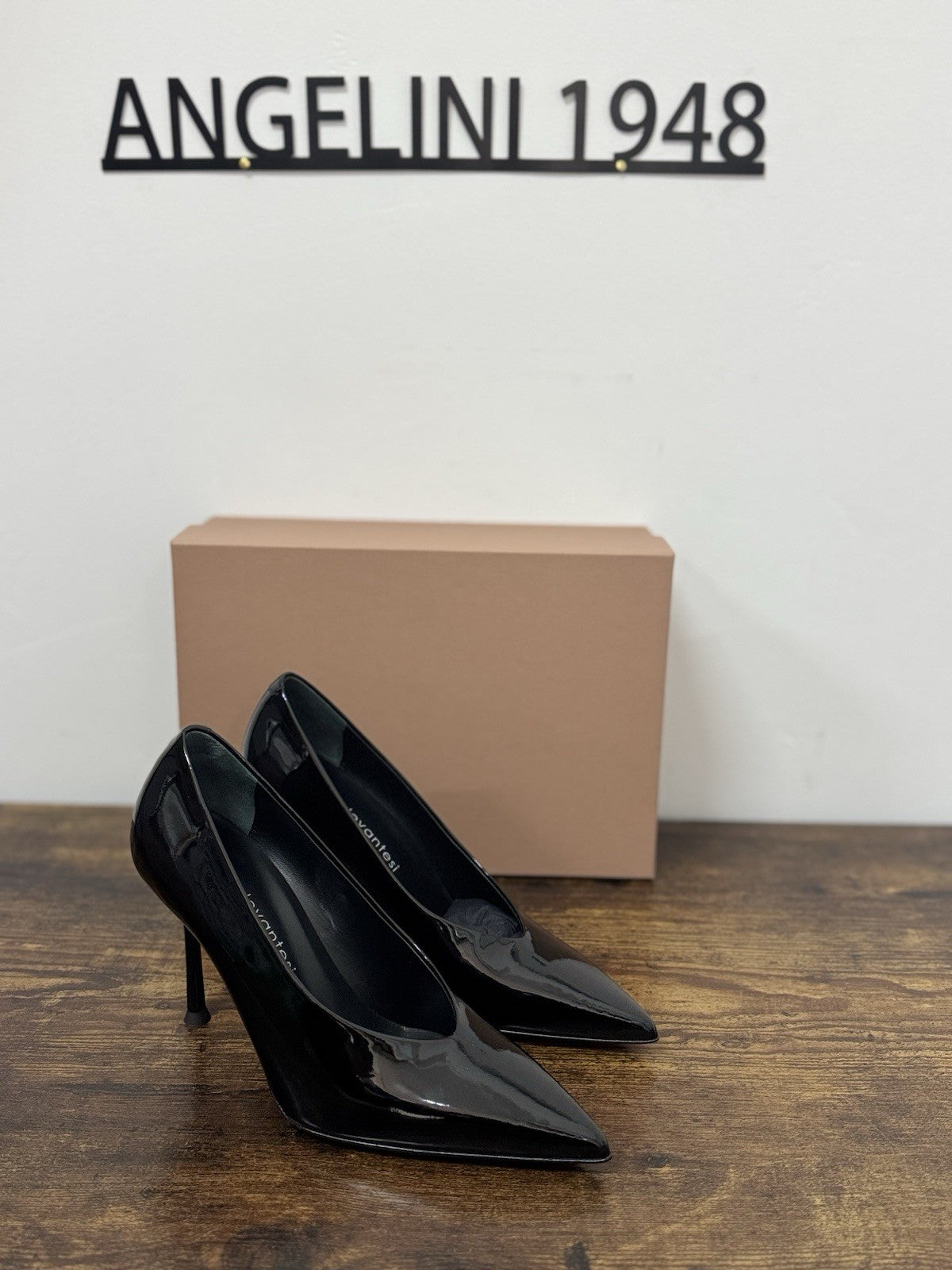 Sergio Levantesi Décolleté Modern Pelle Nero Casual Donna 37.5
