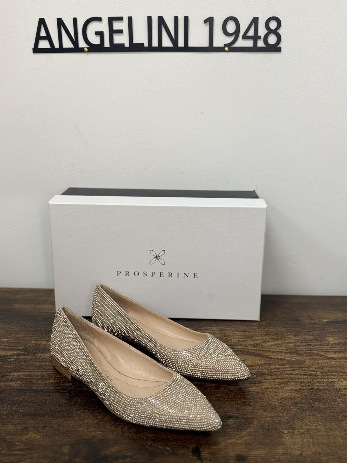 Prosperine Ballerina Crystal Platino Casual Scarpa Donna 38