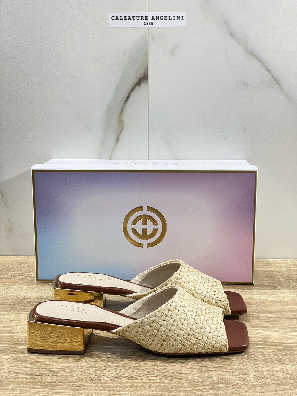 Cecelia New York Sandalo Ciabatta Donna Naturale Casual Luxury Woman Sandal 37.5