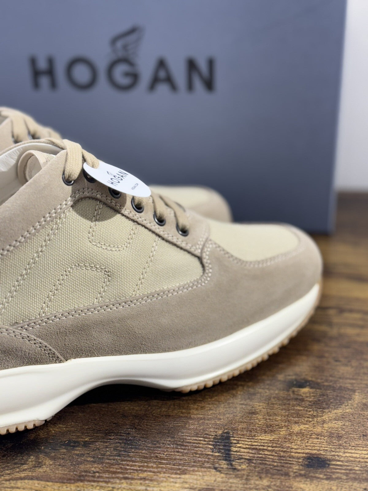 Hogan Interactive Uomo Suede Beige Luxury Hogan Men 41