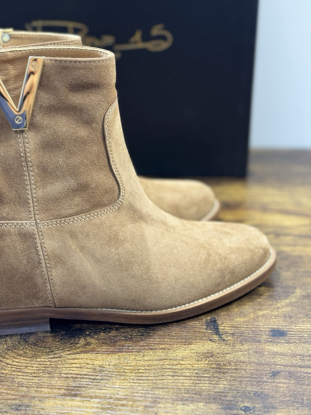 Via Roma 15 Stivaletto Pelle Suede Martora Via Roma Donna 36