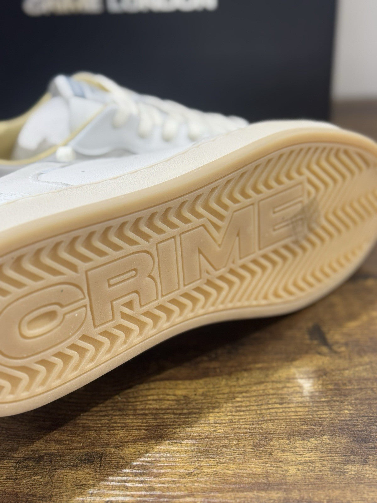 Crime London Sneaker Chelsea Pelle Bianca Causal Uomo 44