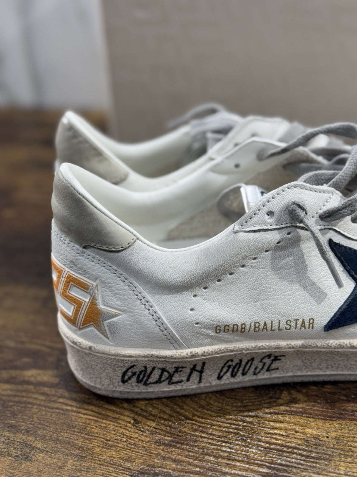Golden Goose Ball Star Sneaker Uomo White Blue Ice Luxury Casual Golden Goose 45
