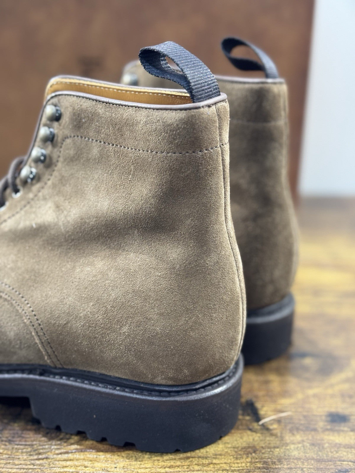 Berwick 1707 Stivaletto Uomo Suede Noce Fondo Vibram Casual Boot 40