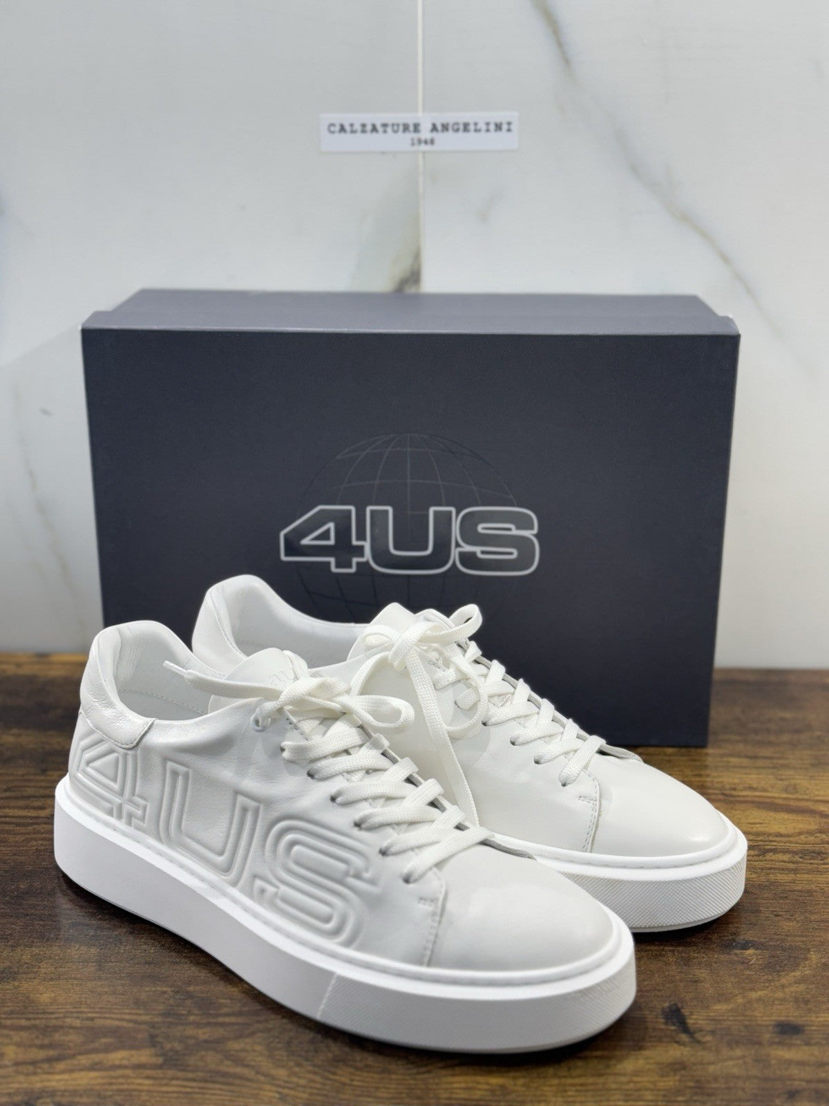 Paciotti 4US Sneaker Uomo Pelle Bianca Casual 43