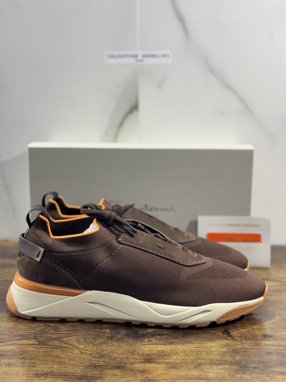 Santoni Innova Sneaker Marrone Casual Men Shoes Santoni Innova 9