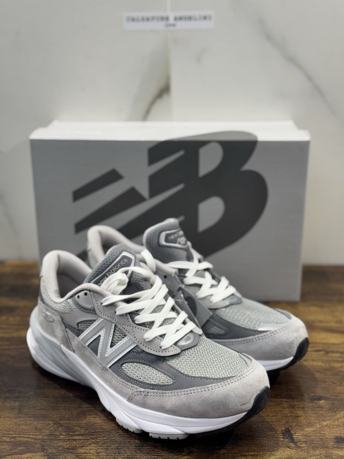 New Balance 990 Made In Usa Limited Edition 100% Leather Iconic Grey Icon 41.5