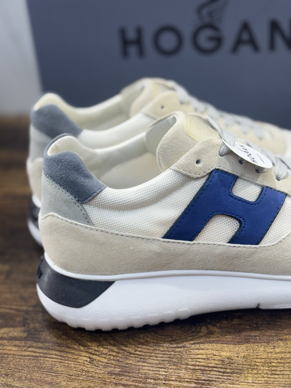 Hogan Interactive 3 Pelle Suede Ghiaccio Casual Hogan Uomo 42