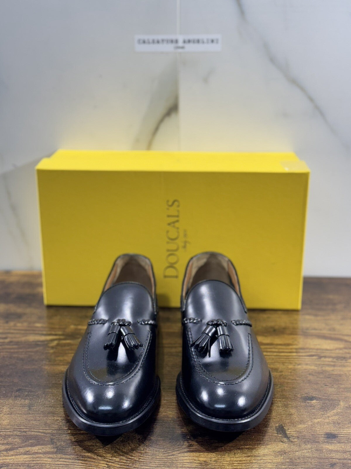 Doucal’s Scarpa Uomo Mocassino Nappine Nero Luxury Men Doucal’s Shoes 40