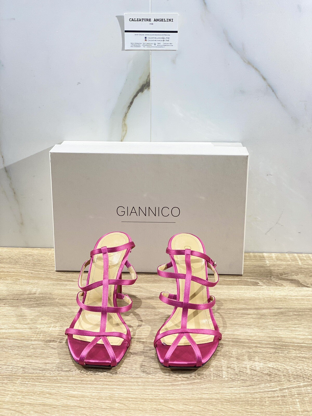 Giannico Sandalo Donna Kayla In Raso Pink Luxury Woman Sandal Giannico 37