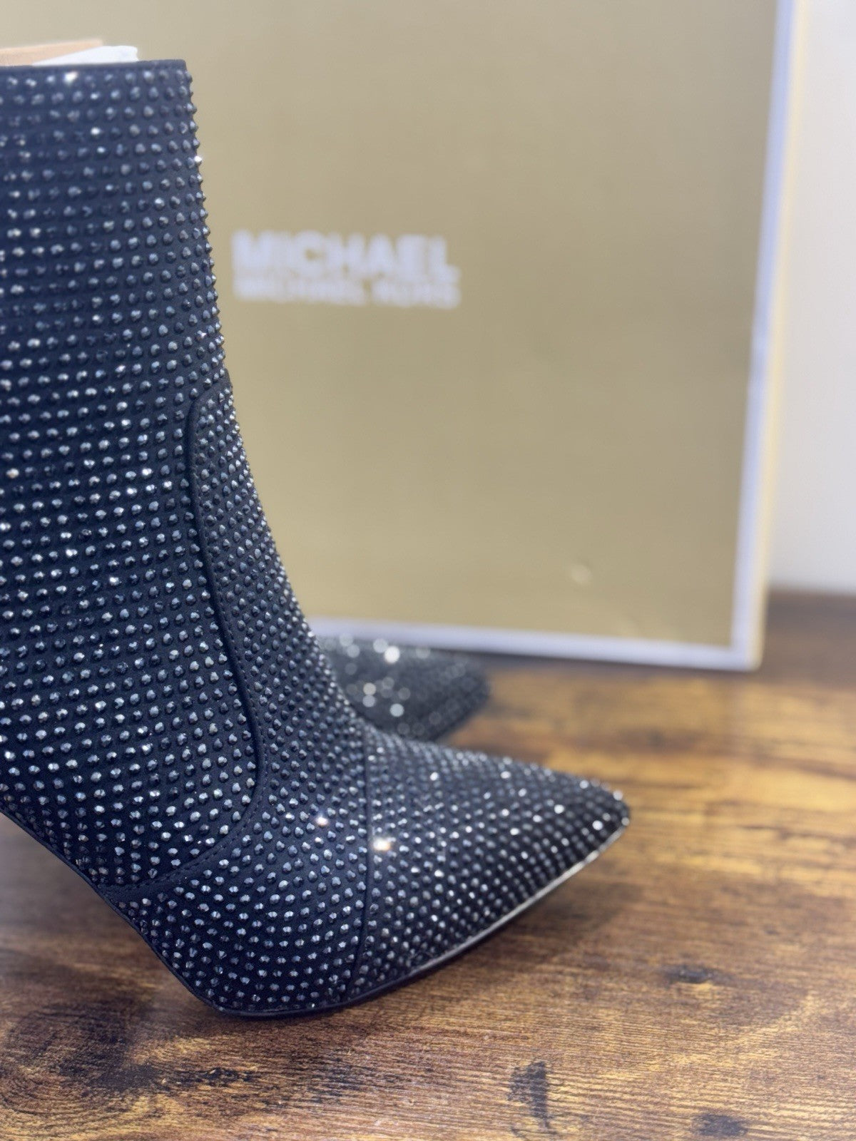Michael Kors Rue Stiletto Bootie Donna Pelle Nero Casual Donna 37