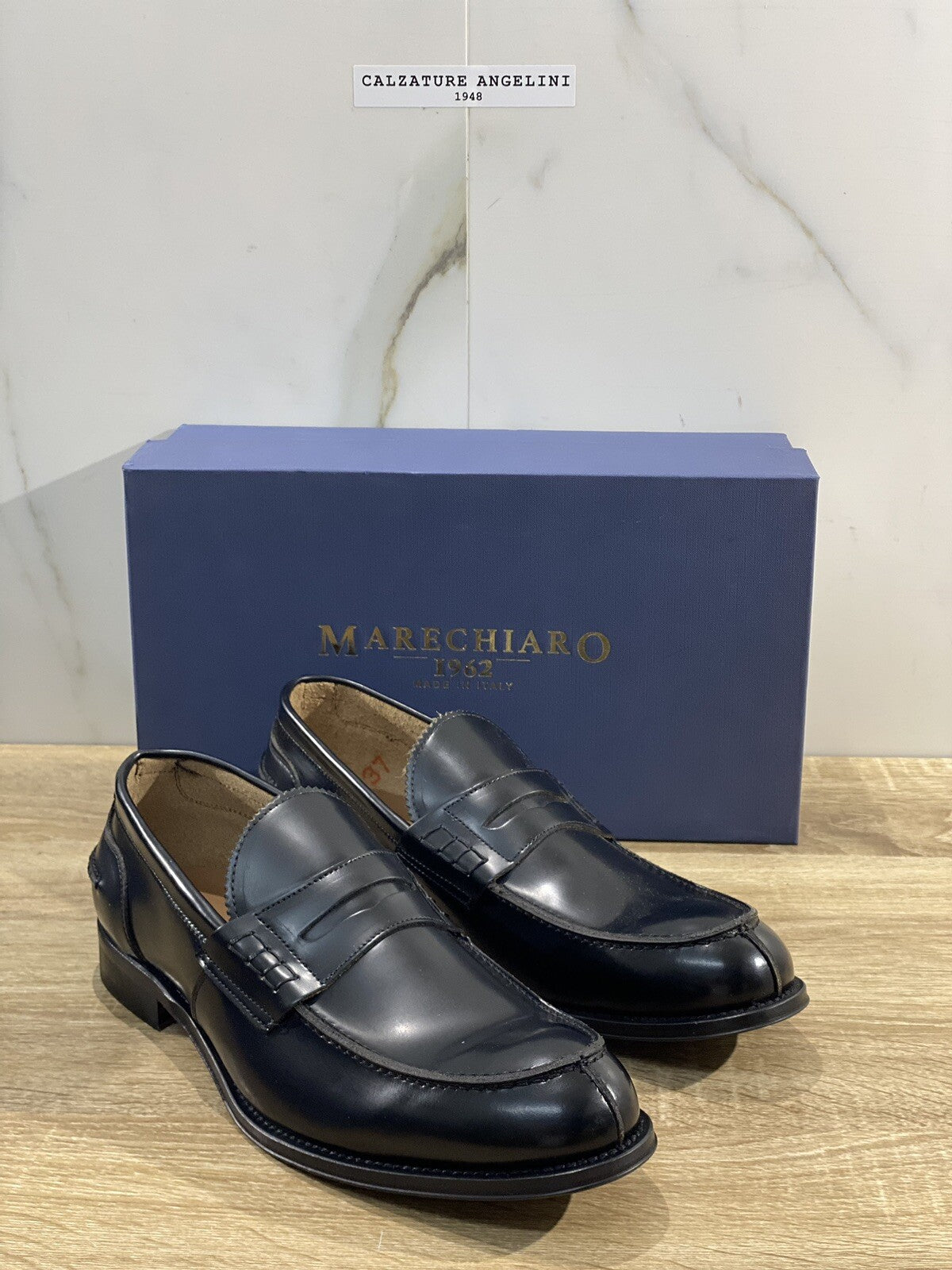 Marechiaro 1962 Mocassino Uomo Pelle Nero Fully Made In Italy 45