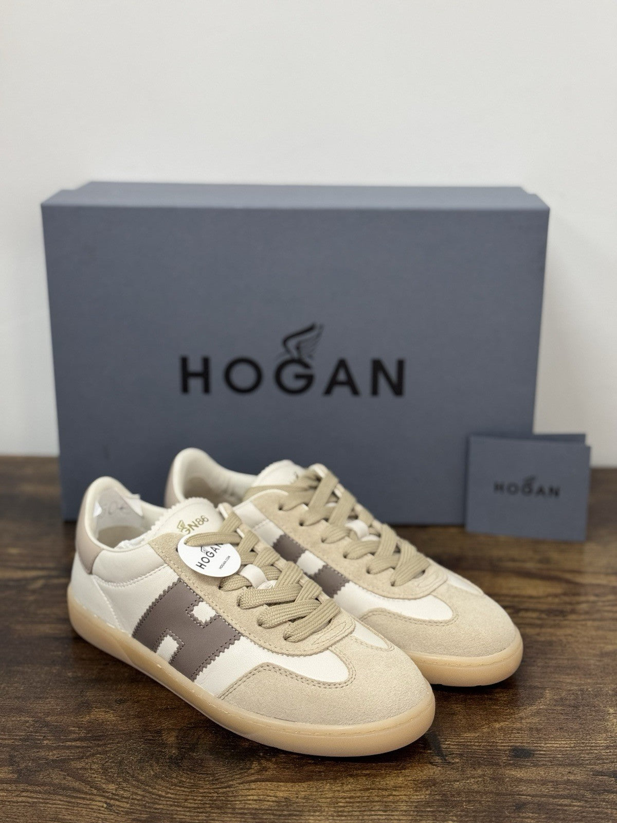 Hogan Cool Sneaker Pelle E Suede Beige Casual Hogan Donna 37