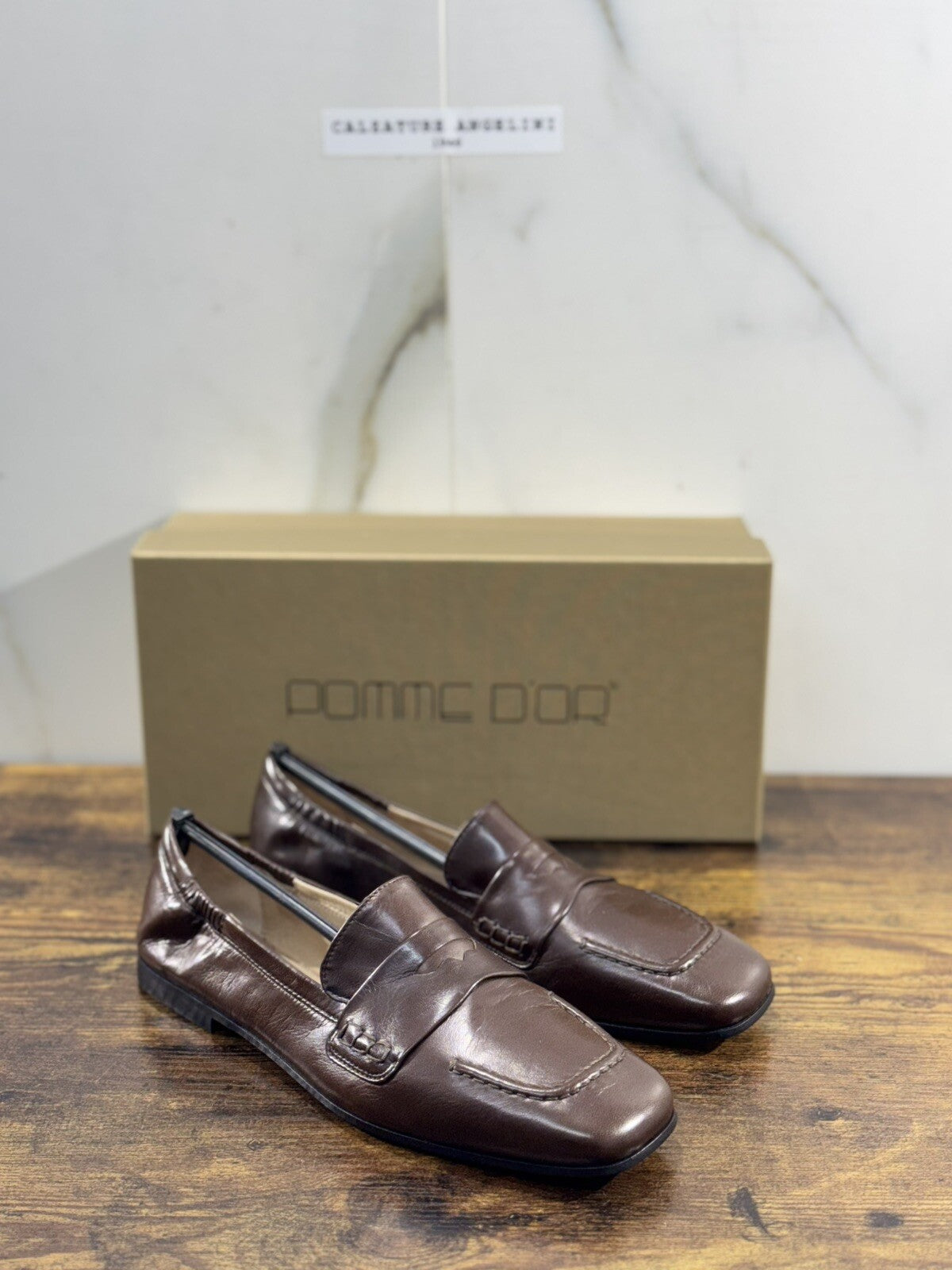 Pomme D’or Mocassino Donna Pelle Espresso Handmade Woman Pomme D’or 37
