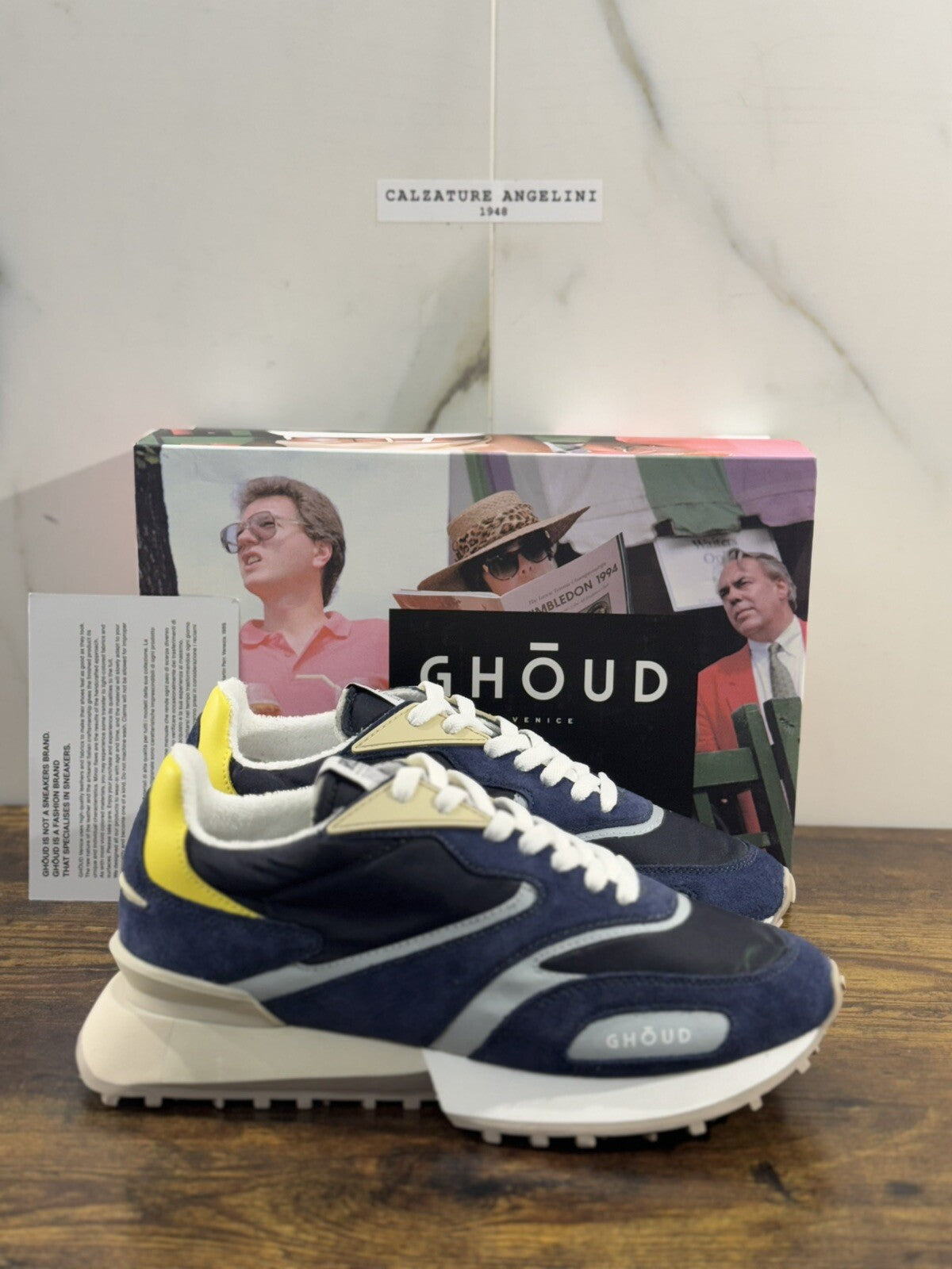 Ghoud Rush Sneaker Uomo Casual Men Sneaker Ghoud Suede Blu 40