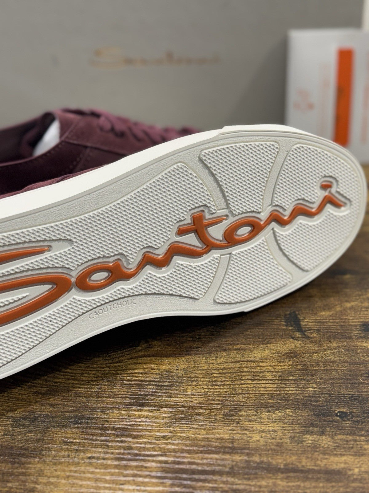 Santoni Sneaker Suede Bordo’ DBS Luxury Men Santoni Shoes Icon Uomo 43