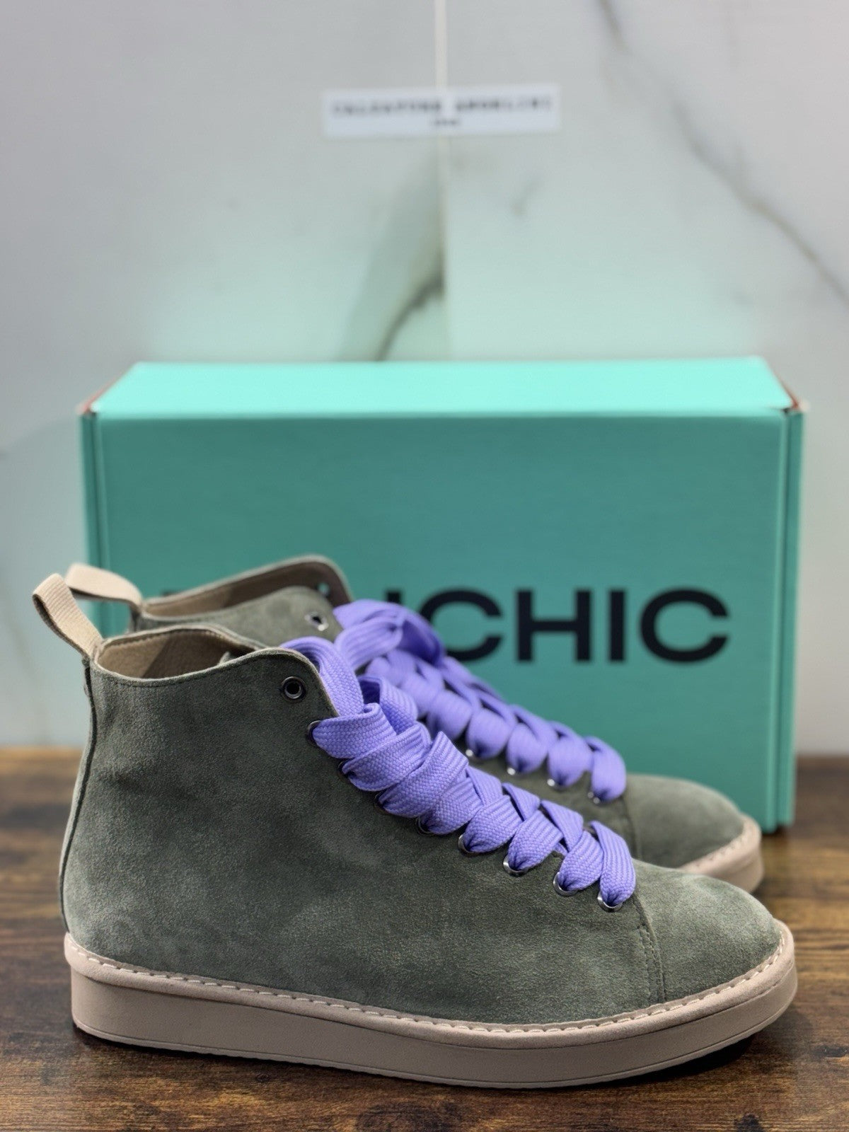 Panchic P01 Ankle Boot Donna Suede Verde Causal Boot Panchic 40