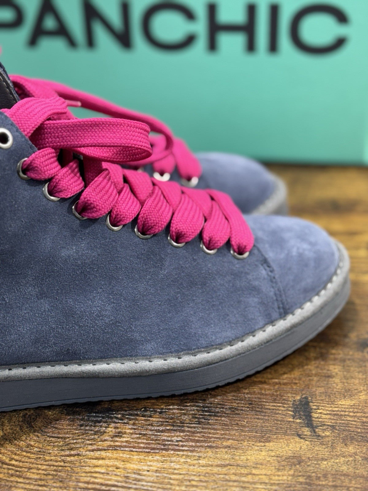 Panchic P01 Ankle Boot Donna Suede Blu Causal Boot Panchic 39