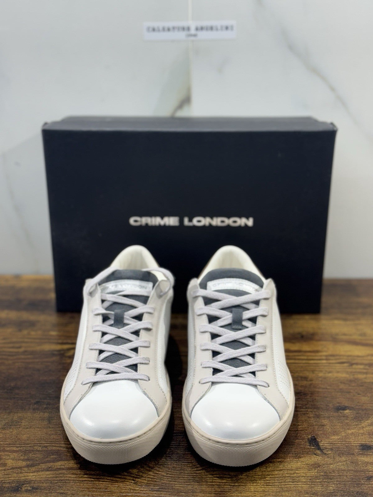 Crime London Sneaker Uomo Low Top Essential Pelle Casual Men Shoes 43