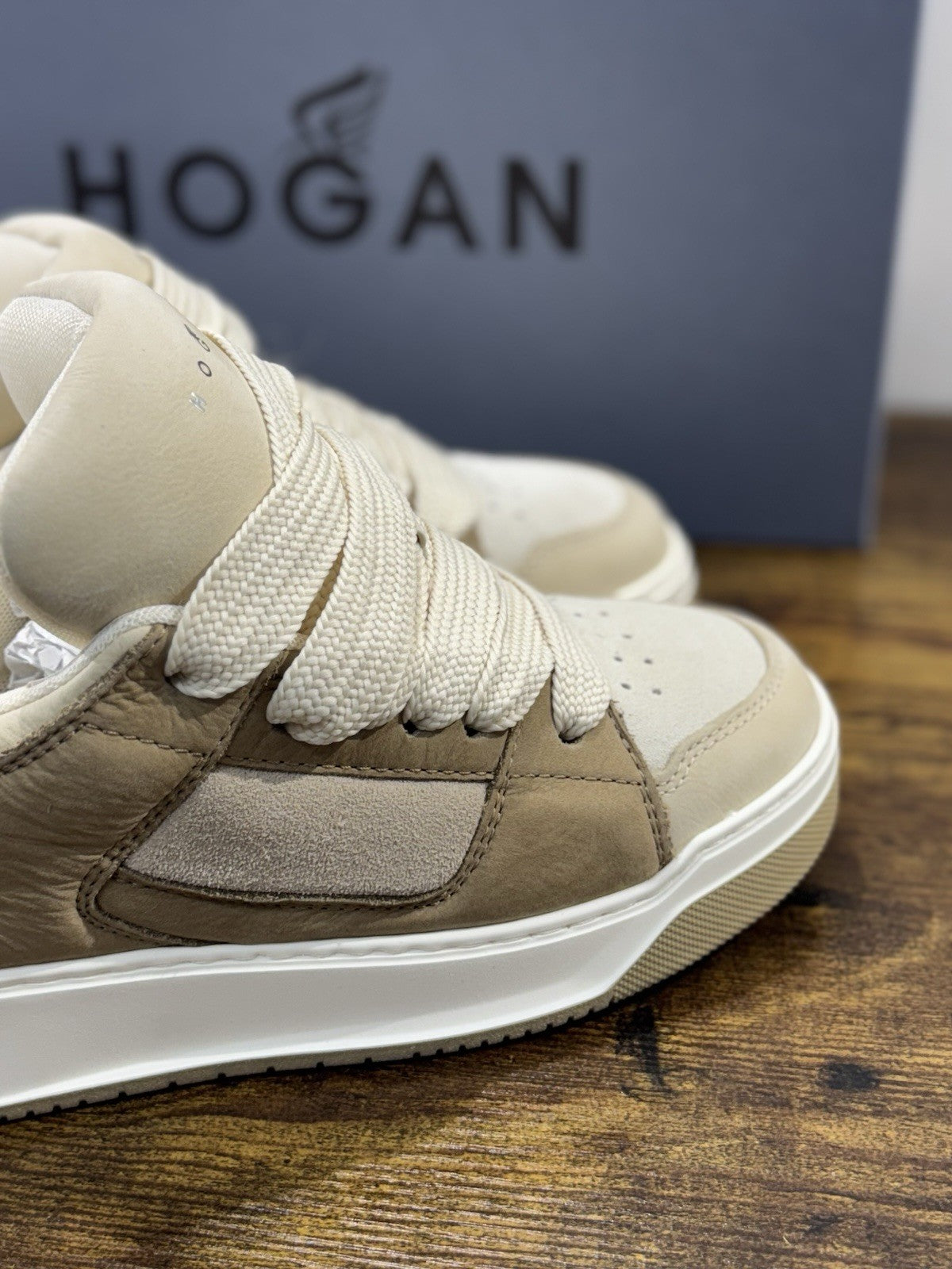 Hogan H667 Sneaker Beige Cuoio Memory Foam Luxury Hogan Donna 40