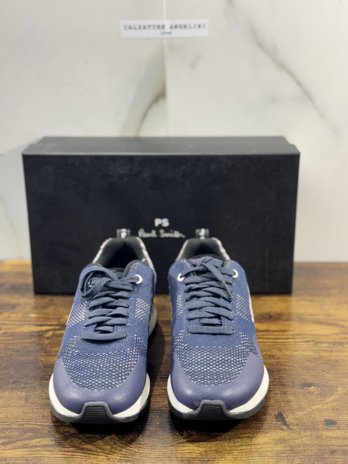 Paul Smith Sneaker Uomo Rappid Blu Casual Luxury Men Shoe 40