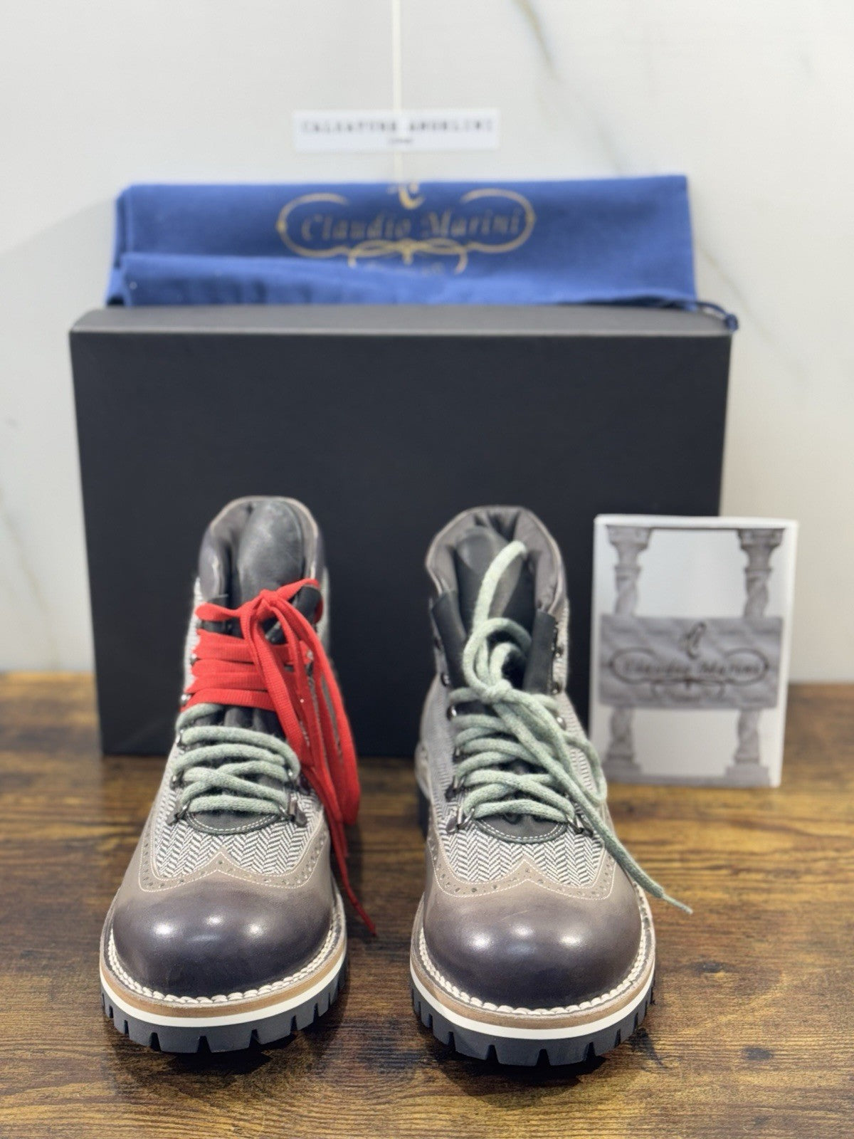 Claudio Marini Pedula Mountain Boot Uomo Fatta A Mano Calzolaio Marchigiano 41
