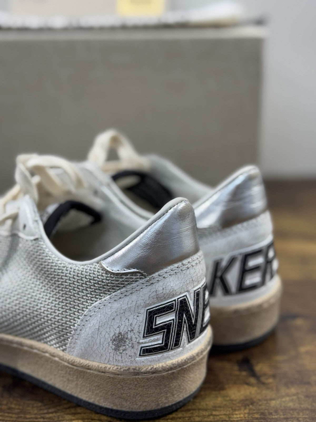 Golden Goose Ball Star Sneaker Uomo Light Silver Black Luxury Golden Goose 45