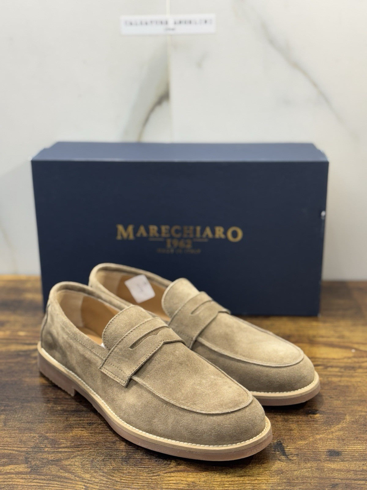Marechiaro 1962 Mocassino Uomo Summer Icon Suede Beige 40