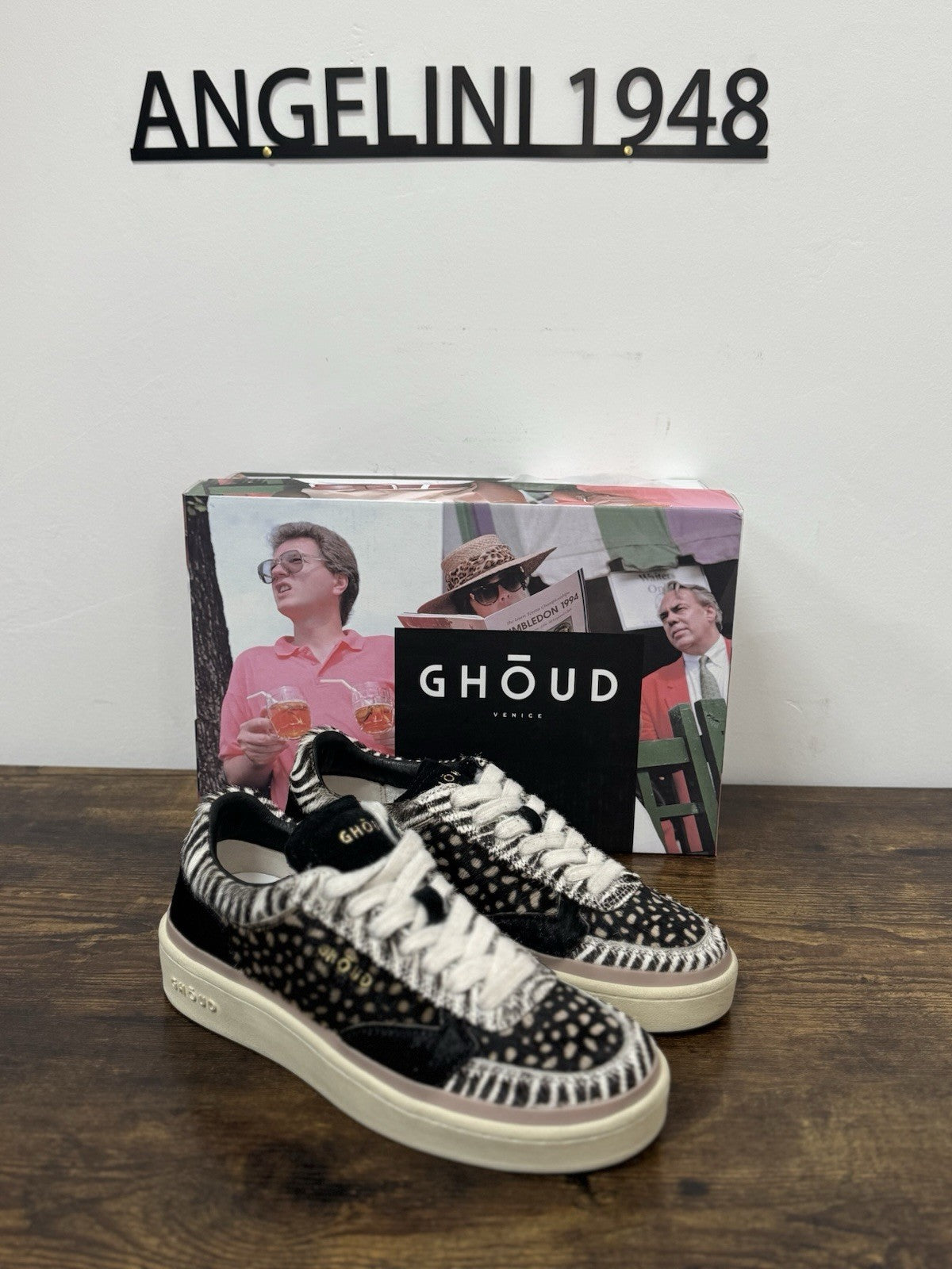 Ghoud Venice Sneaker Pelle Nero Cavallino Causal Scarpa Ghoud Donna 38