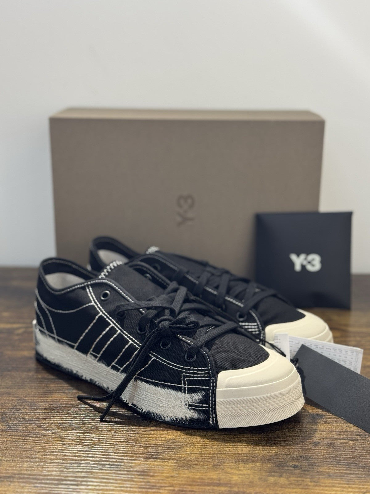 Y-3 Stan Smith Sneaker Nizza Low Nero Casual Luxury Yohji Yamamoto Uomo 41.5