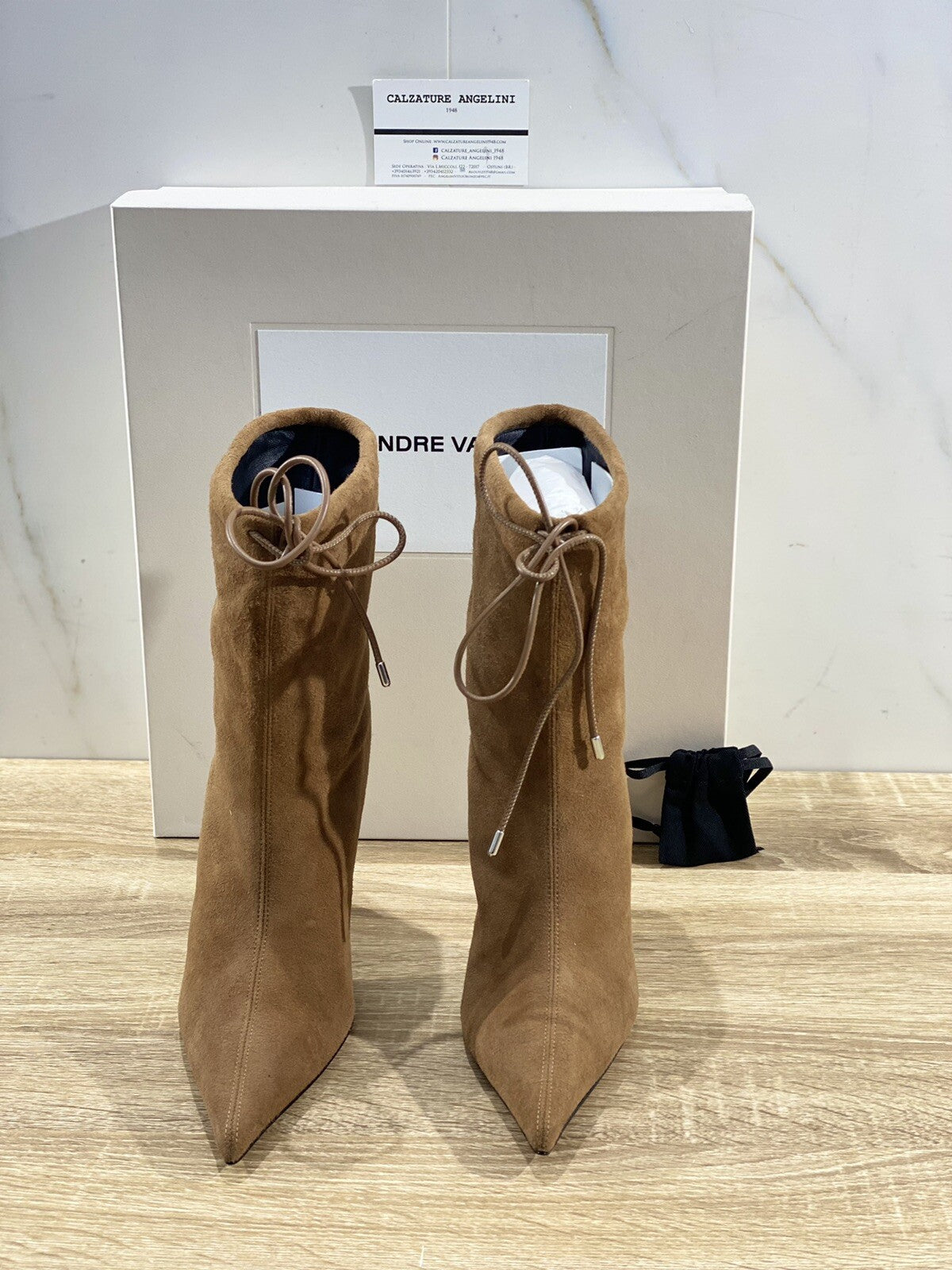 Alexandre Vauthier Raquel 105 Tubo Luxury Boot Donna Suede Falcone 39