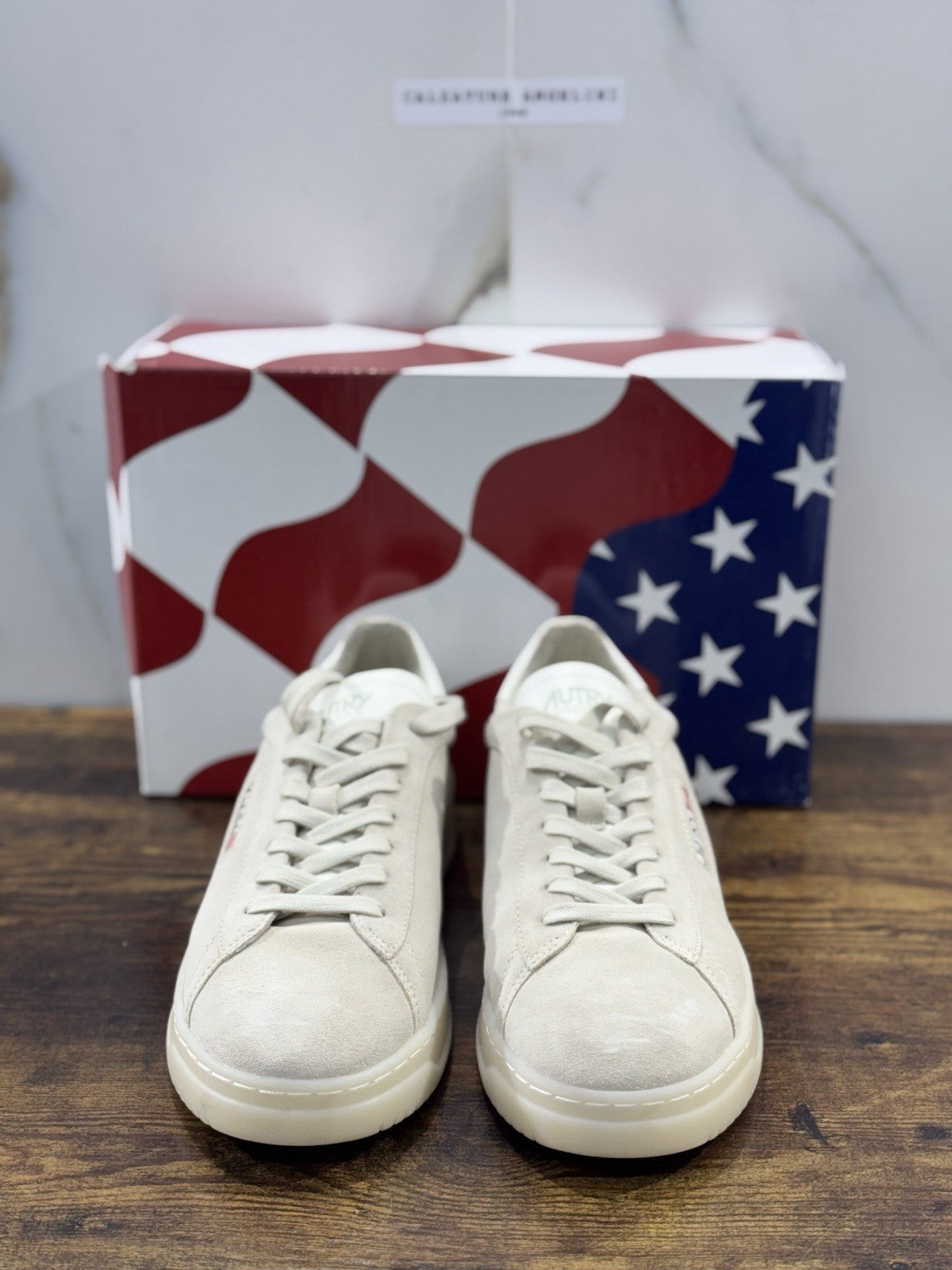 Autry Dallas Low Men Sneaker Suede Beige Casual Autry Uomo 44