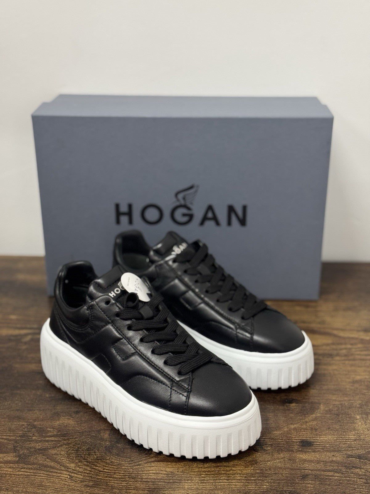 Hogan H Stipes Sneaker Pelle Nero Casual Hogan Donna 35
