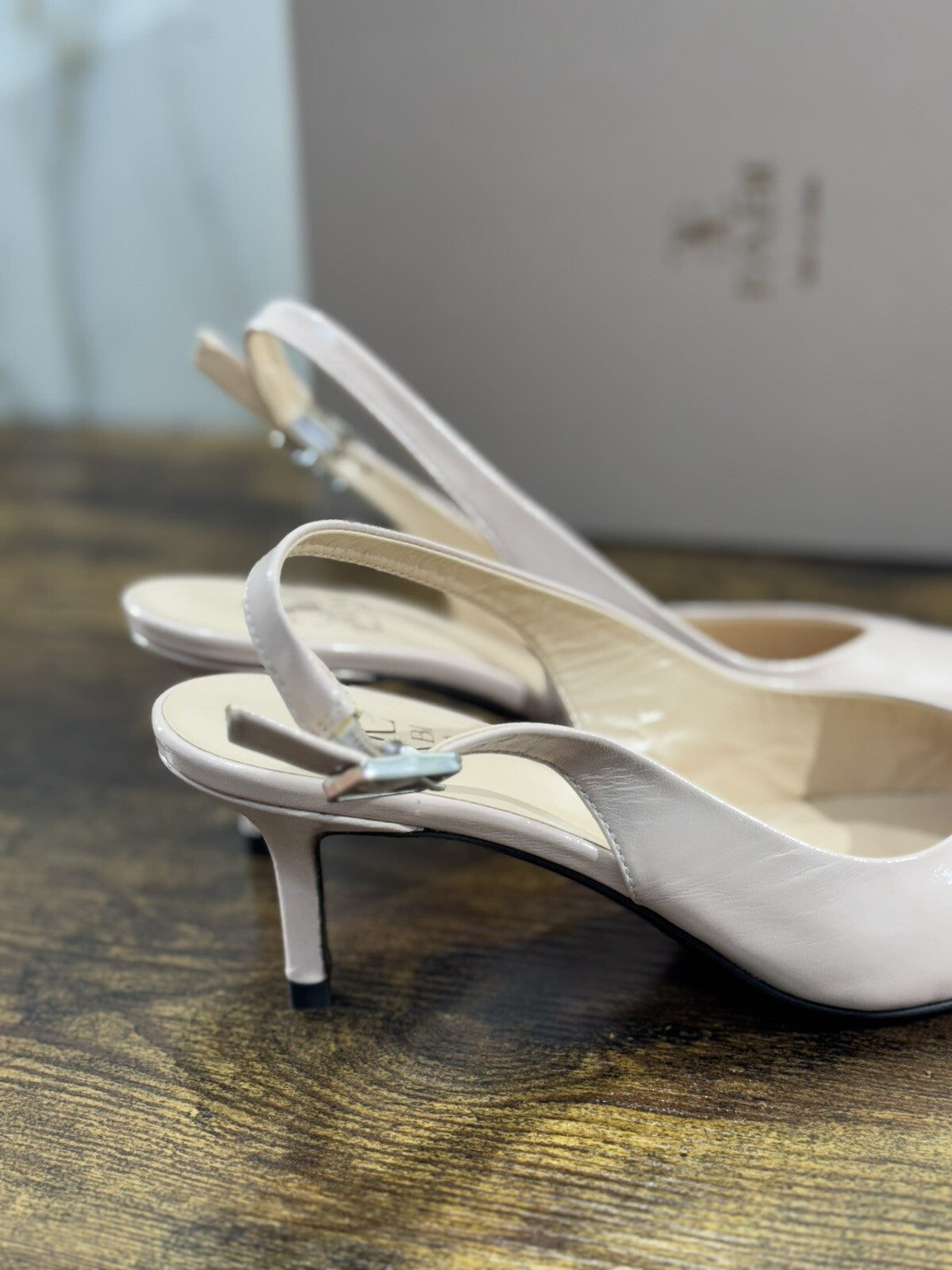 Fabi Sling Back Donna Pelle Cipria Luxury Woman Sandal Fabi 37