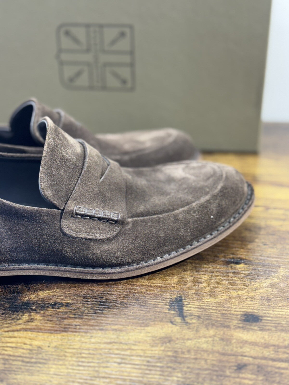 Pantanetti Mocassino Uomo Suede Testa m Luxury Handmade Pantanetti Men Shoes 42
