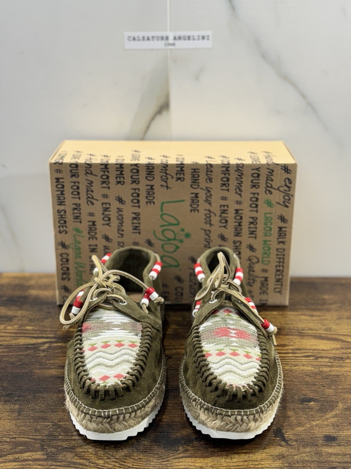 Lagoa Espadrilles Suede Military Limited Edition Azteca Uomo 41