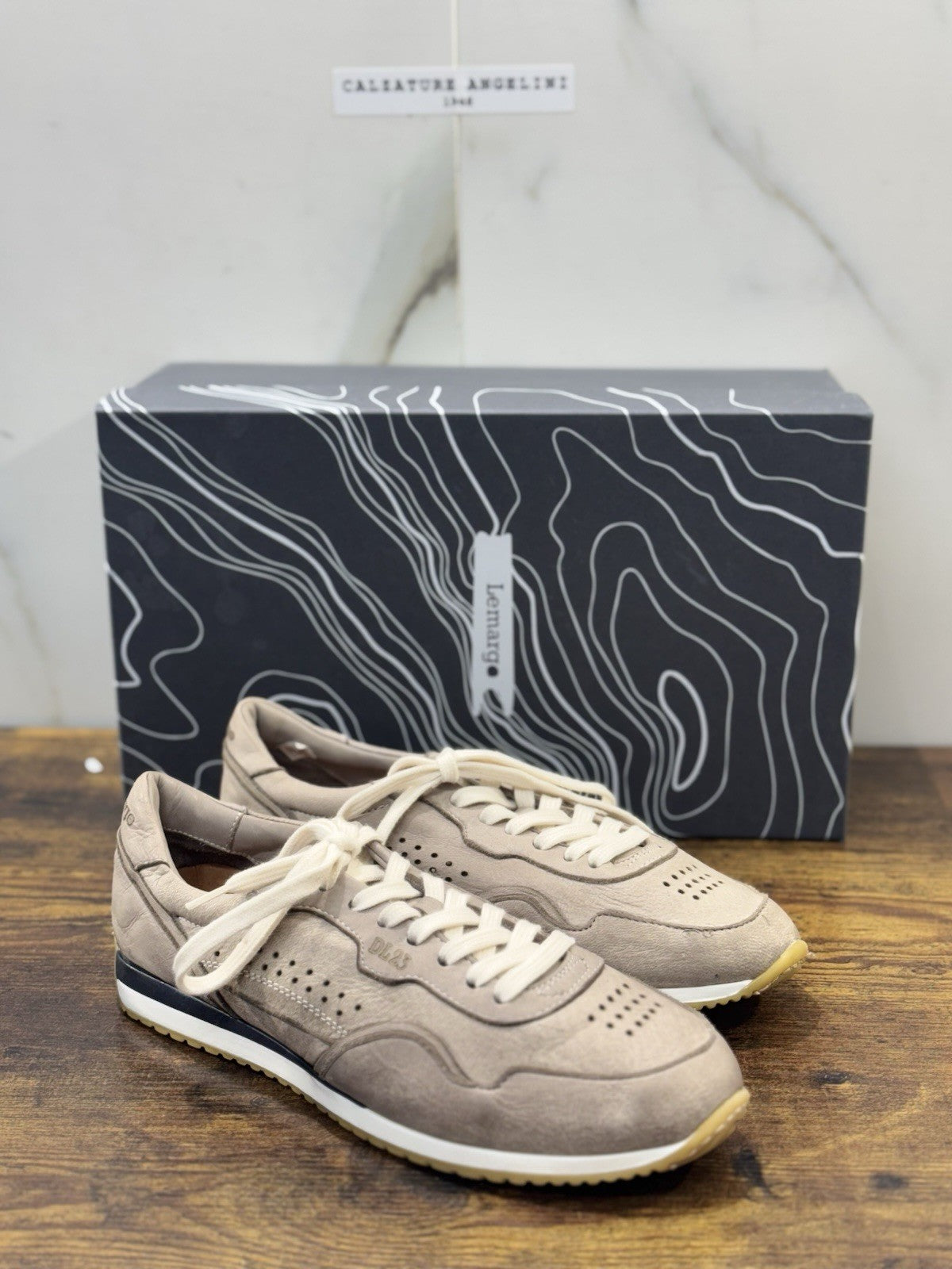 Lemargo Sneaker In Pelle Di Cervo Tortora Casual Scarpa Lemargo Donna 40