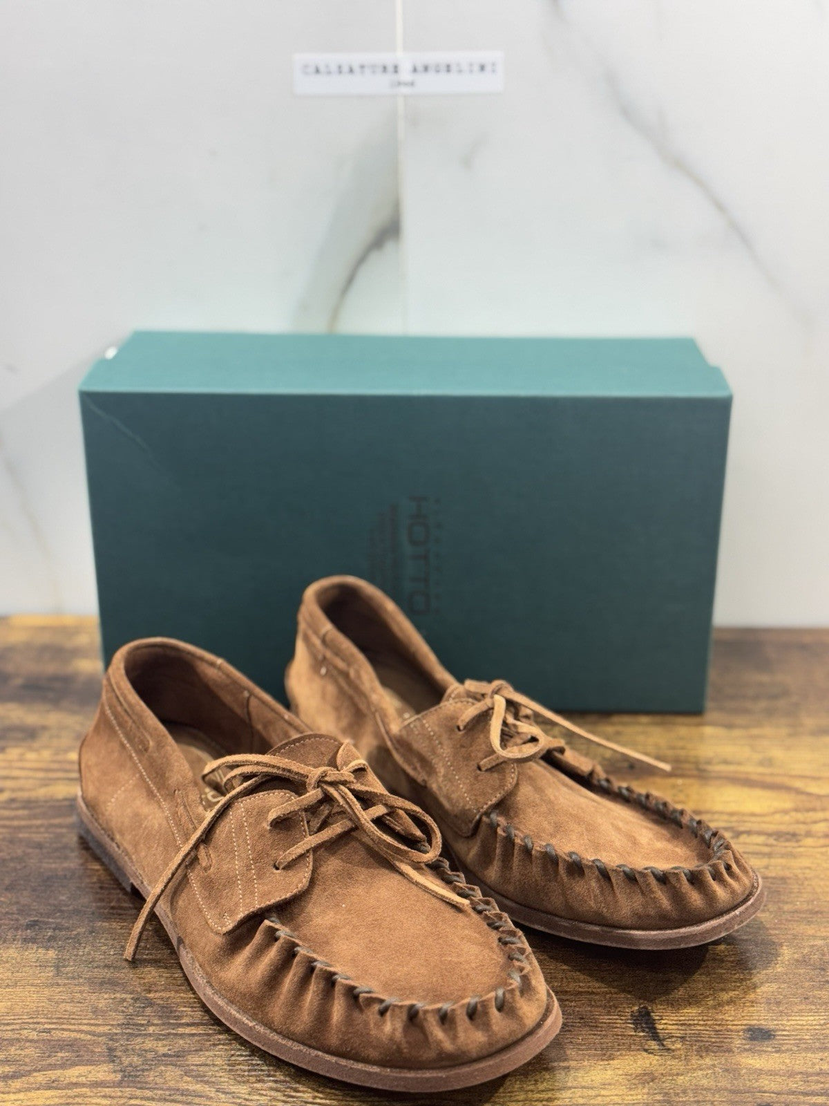 Alexander Hotto scarpa uomo suede Cioco luxury handmade men sartorial Shoes 44