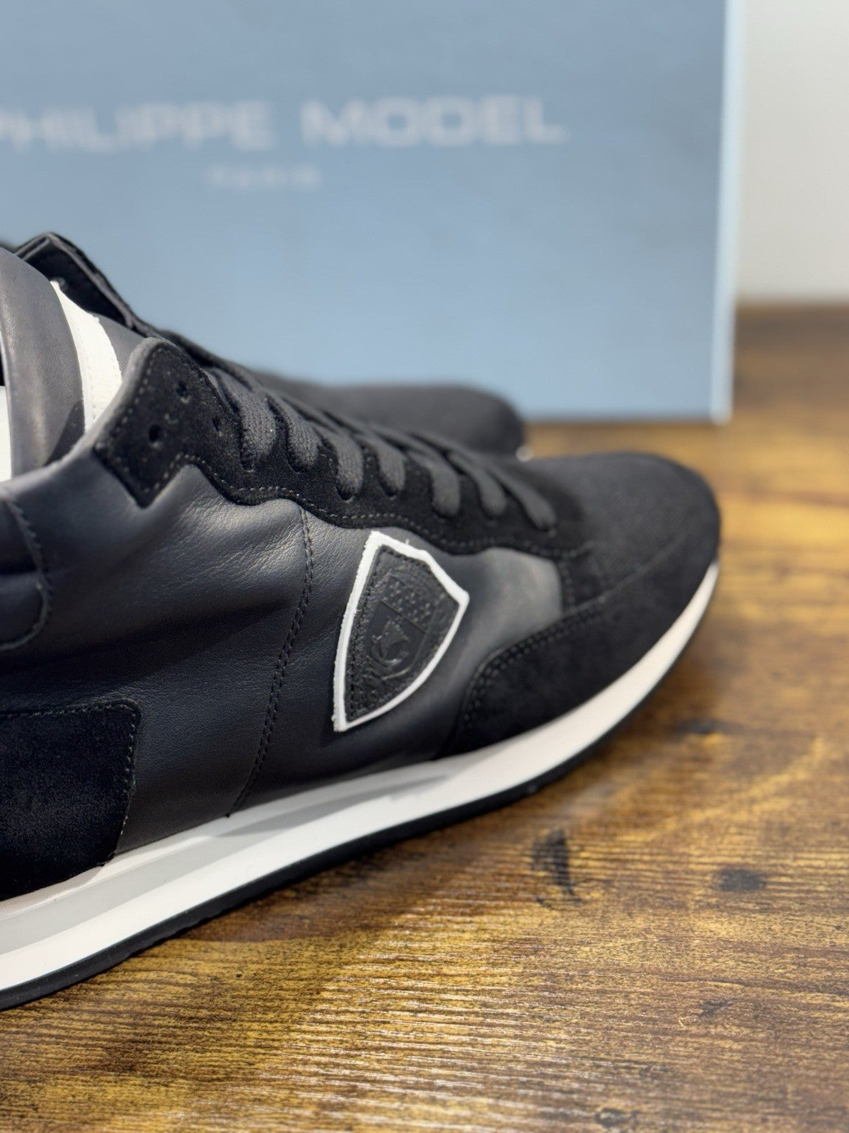 Philippe Model Sneaker Uomo Tropez Hi Top Pelle Nera 40